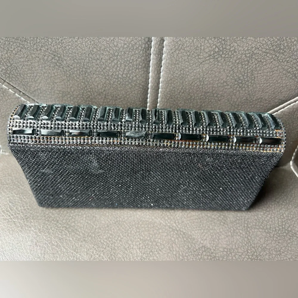 INC International Concept NWT Beaded Stone Clutch - Picture 7 of 10